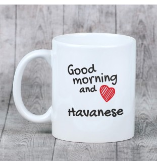 Hawańczyk kubek z psem good morning Art-Dog