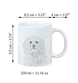 Havanese, Havanese Cuban Bichon, Bichón Havanés - cup with a dog, cup with a photo, personalized gift from the Art-Dog brand