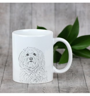 Havanese, Havanese Cuban Bichon, Bichón Havanés - cup with a dog, cup with a photo, personalized gift from the Art-Dog brand