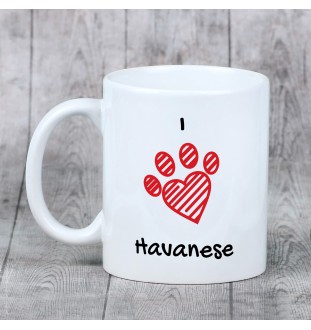 Bichon havanais - tasse avec chien, une tasse adorable avec une illustration, un cadeau avec votre photo de la marque Art-Dog