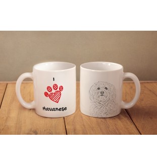 Havaneser, Bichon Havanais, Bichón Habanero - Tasse mit Hund, entzückende Tasse mit Grafik, Geschenk mit Ihrem Foto von der Marke Art-Dog