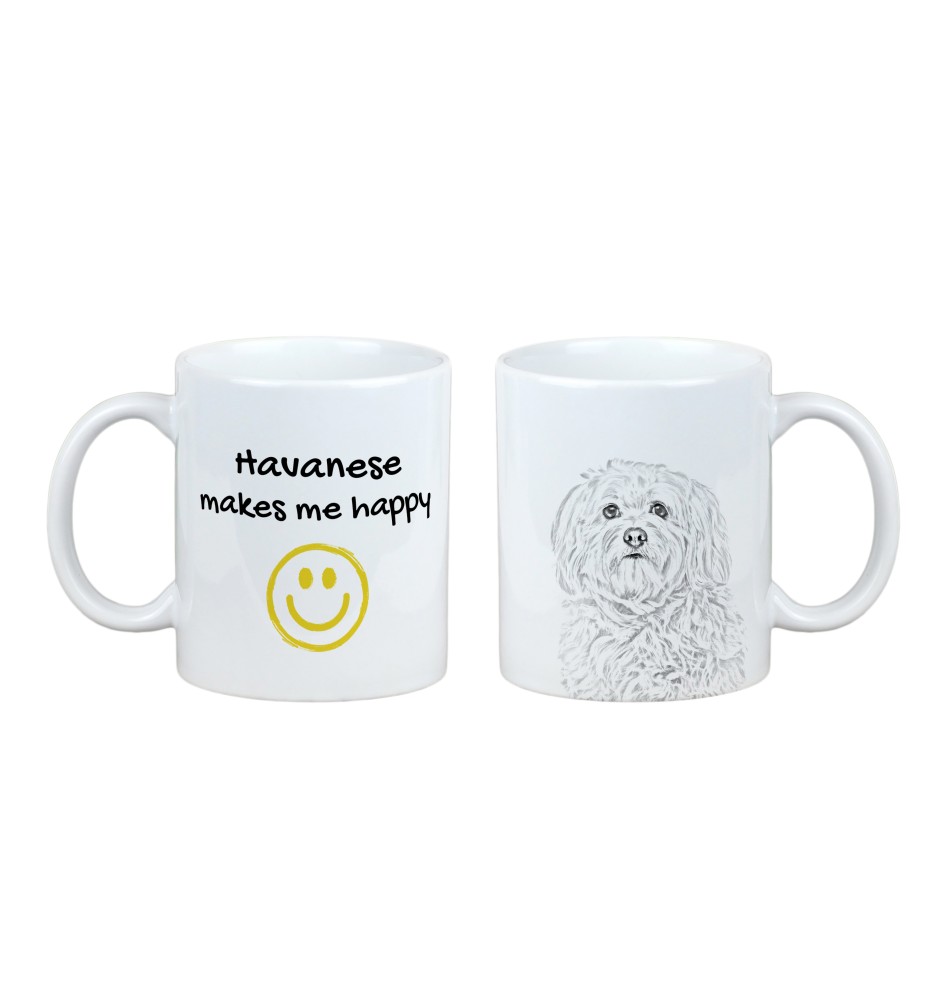 Havaneser, Bichon Havanais, Bichón Habanero - Tasse mit Hund, fröhliche Tasse für Hundeliebhaber, personalisiertes Geschenk der Marke Art-Dog