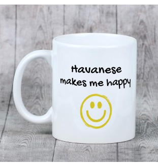 Bichon havanais - tasse avec chien, une tasse joyeuse pour les amoureux des chiens, un cadeau personnalisé de la marque Art-Dog