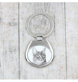 Abessinier - Schlüsselanhänger mit Katze, Anhänger mit Aufdruck, personalisierter Anhänger der Marke Art-Dog