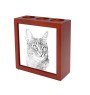Abyssinian - pen holder with a cat, desk organizer with a print, personalized desk decoration by Art-Dog brand