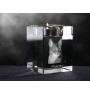 Abyssin - Bougeoir avec photo de chat, porte bougie en cristal, cadeau personnalisé par la marque Art-Dog