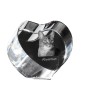 Abyssinian - crystal clock with a picture of a cat, heart-shaped shelf clock, personalized standing clock by Art-Dog brand