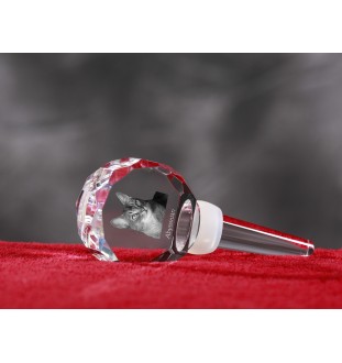 Abessinier - Kristallflaschenverschluss mit Katze, einzigartiger Weinverschluss mit Foto, personalisiertes Geschenk für Sommelier der Marke Art-Dog