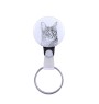 Abyssinian - handmade keychain with a cat portrait, purse charm, product of the Art-Dog brand.