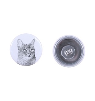 Abyssin - boucles d'oreilles avec votre chat bien-aimé, photo personnelle, accessoire parfait pour les amoureux des chats de la marque Art.-Dog