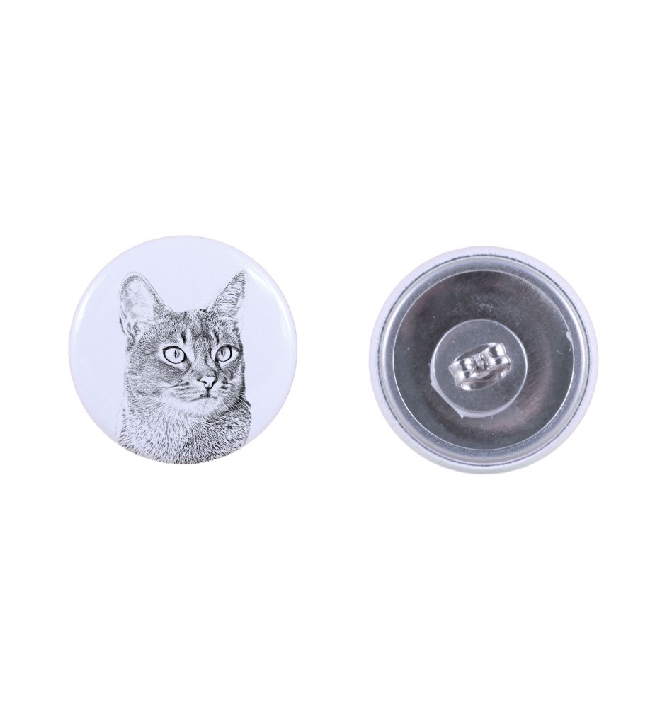 Abyssin - boucles d'oreilles avec votre chat bien-aimé, photo personnelle, accessoire parfait pour les amoureux des chats de la marque Art.-Dog