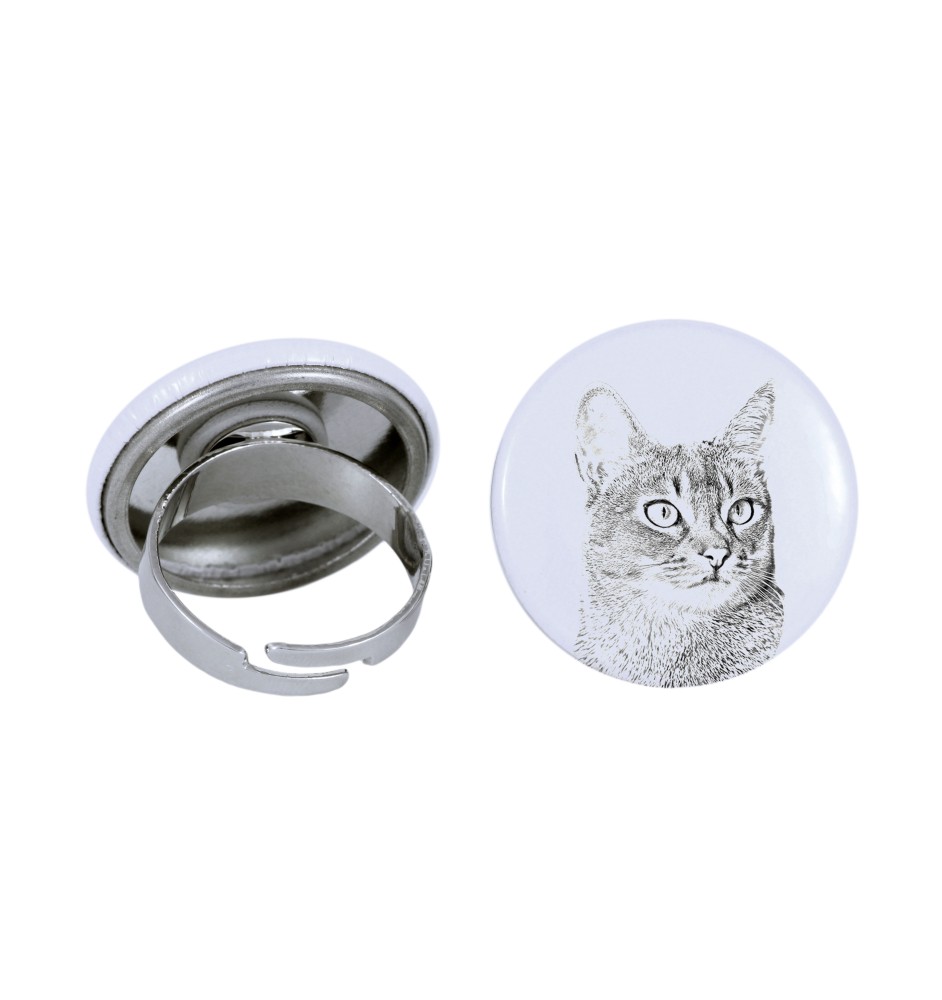 Abyssin - une bague unique, faite à la main, bijoux pour femmes de la marque Art-Dog