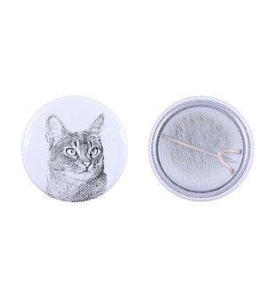 Abessinier Rucksack decoration, personalized badge, perfect gadget for animal lovers from the Art-Dog brand