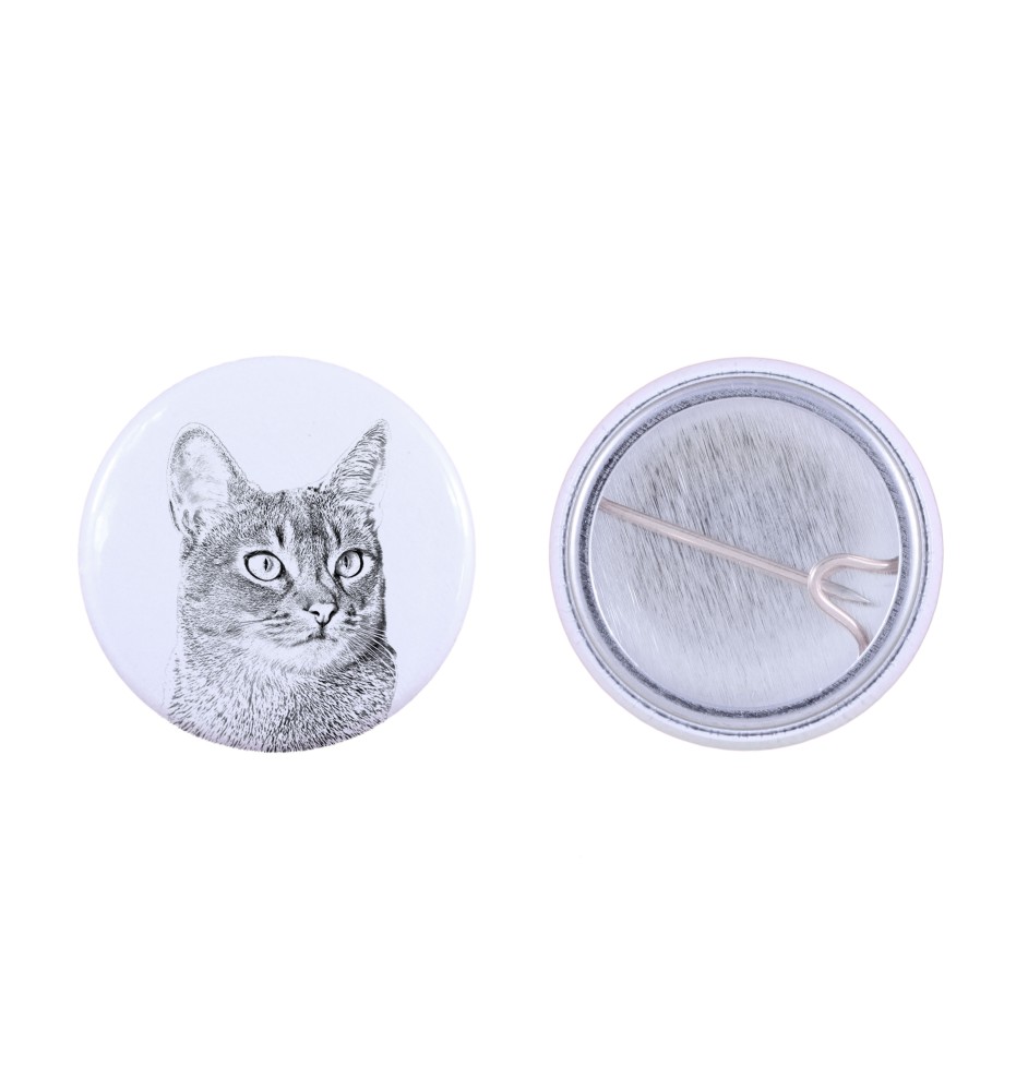 Abessinier Rucksack decoration, personalized badge, perfect gadget for animal lovers from the Art-Dog brand