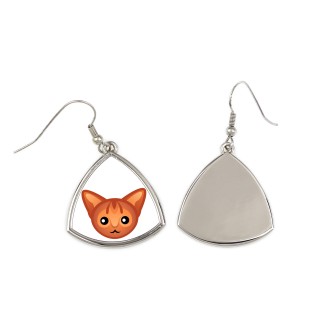 Abyssinian - elegant metal earrings as a gift from the Art-Dog brand