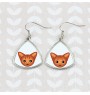 Abyssinian - elegant metal earrings as a gift from the Art-Dog brand