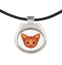 Abyssinian - pendant necklace with graphic on a chain strap by Art-Dog brand