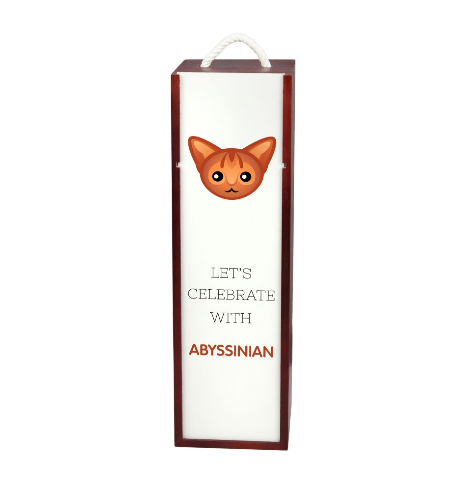 Abyssinian - wine box with graphics and the brand name Art-Dog
