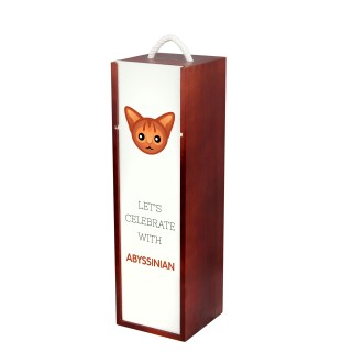 Abyssinian - wine box with graphics and the brand name Art-Dog