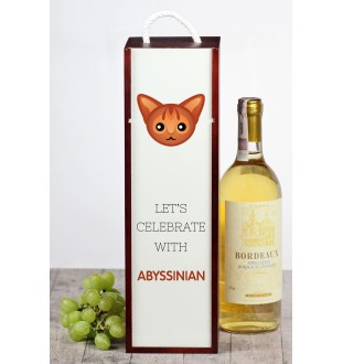 Abyssinian - wine box with graphics and the brand name Art-Dog
