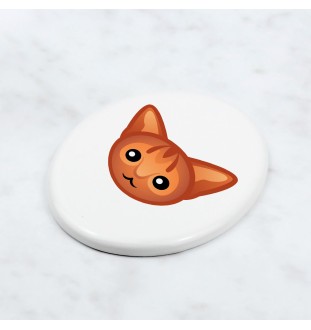 Abyssin - une plaque funéraire en céramique avec une illustration et un texte de la marque Art-Dog