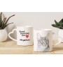 Abyssinian - cat mug, adorable heart-shaped handle mug, universal gift from Art-Dog brand