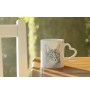 Abyssinian - cat mug, adorable heart-shaped handle mug, universal gift from Art-Dog brand