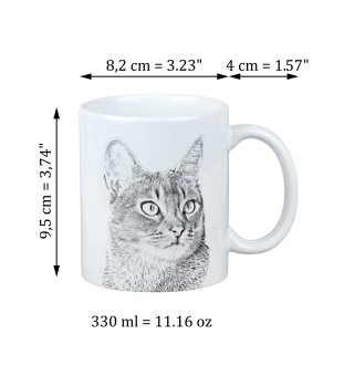 Abyssin - tasse avec un chat, tasse avec une photo, cadeau personnalisé de la marque Art-Dog