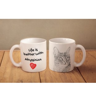 Abyssin - tasse avec un chat, tasse avec une photo, cadeau personnalisé de la marque Art-Dog