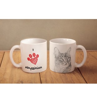 Abyssin - tasse avec un chat, une tasse adorable avec une illustration, un cadeau avec votre photo de la marque Art-Dog