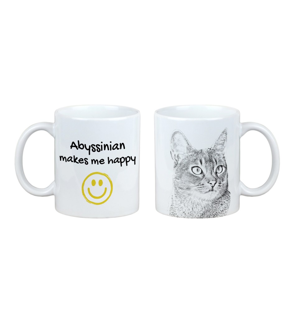 Abyssinian - cat mug, cheerful mug for a dog lover, personalized gift from the Art-Dog brand
