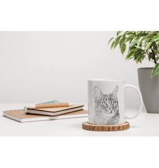 Abyssin - tasse avec un chat, une tasse joyeuse pour les amoureux des chiens, un cadeau personnalisé de la marque Art-Dog