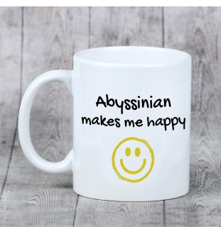 Abyssinian - cat mug, cheerful mug for a dog lover, personalized gift from the Art-Dog brand