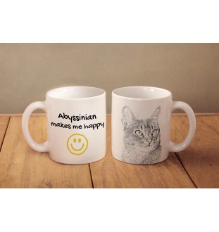 Abyssinian - cat mug, cheerful mug for a dog lover, personalized gift from the Art-Dog brand