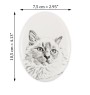Birman płyta nagrobna ze zdjęciem kota Art-Dog