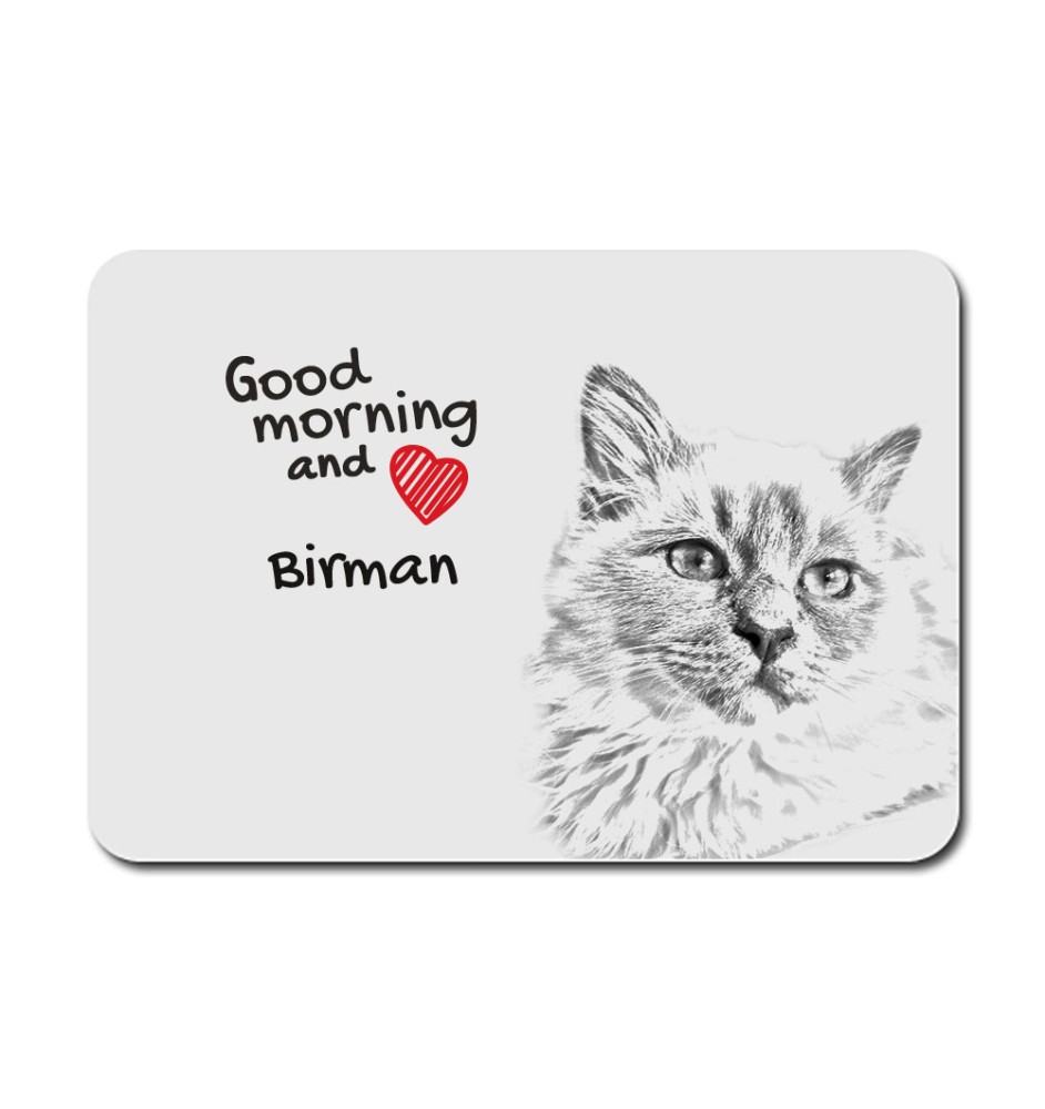 Birma - Mauspad mit Druck, personalisiertes Mauspad mit Katze, einzigartiges Gadget für Büroangestellte von Art-Dog.