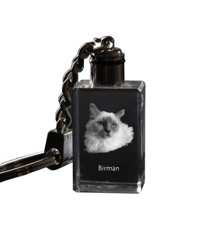 Birman - Pendentif en cristal avec photo de chat, pendentif lumineux, cadeau unique de la marque Art-Dog