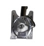 Birma - Fob with cat photo, crystal key ring in gift box, unique gift by Art-Dog brand