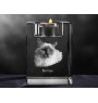 Birma - Kerzenhalter mit Katzenfoto, Teelichthalter aus Kristall, personalisiertes Geschenk der Marke Art-Dog