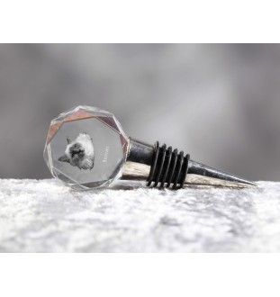 Birman - Bottle stopper, crystal wine stopper with cat photo, personalised gift for bartender by Art-Dog brand