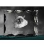 Birma - Kristall mit Katzenbild, Glasstatuette mit Bild, einzigartiger Bilderrahmen der Marke Art-Dog