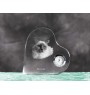 Birman - crystal clock with a picture of a cat, heart-shaped shelf clock, personalized standing clock by Art-Dog brand