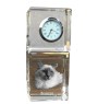 Birman - montre en cristal avec photo, photo de chat dans le cristal, horloge de bureau personnalisée de la marque Art-Dog