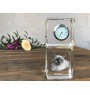 Birman - montre en cristal avec photo, photo de chat dans le cristal, horloge de bureau personnalisée de la marque Art-Dog