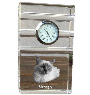 Birman zegar trój-paskowy z kotem Art-Dog