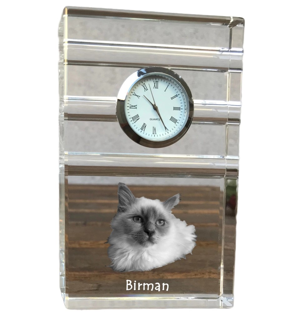 Birman zegar trój-paskowy z kotem Art-Dog