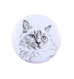 Birman - backpack decoration, personalized badge, perfect gadget for animal lovers by Art-Dog brand