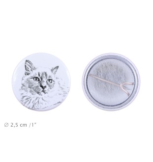 Birman - backpack decoration, personalized badge, perfect gadget for animal lovers by Art-Dog brand