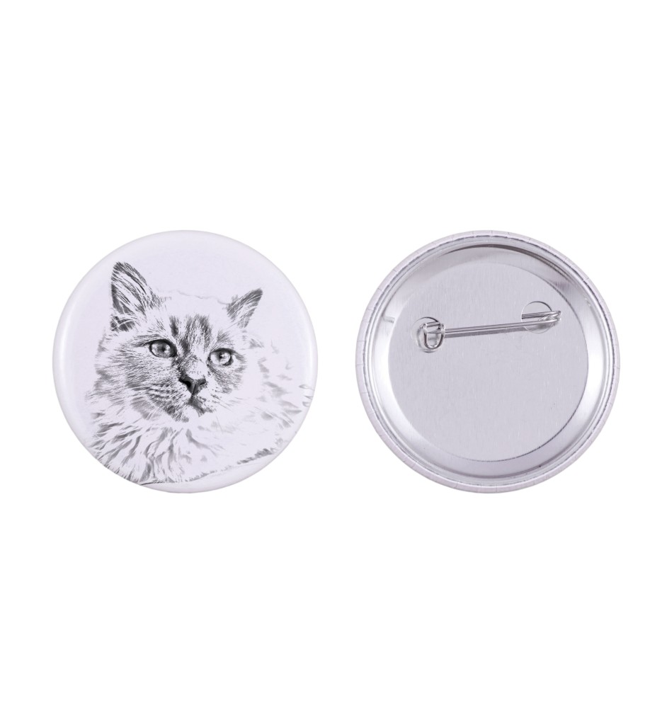Birman przypinka z kotem duża Art-Dog