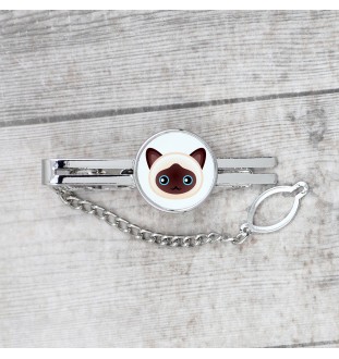 Birman - élégant porte-clés en métal pour cadeau de la marque Art-Dog